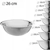 Hohe Salatschüssel  Inox Edelstahl 26 Cm 3,0 L Produktbild-Vorschau 10