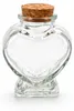 Dekoflaschen Herzform Glas 8cm 70ml mit Korkverschluss Produktbild-Vorschau