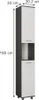 Vicco Hochschrank Ilias, 30.2 x 190 cm mit 2 Türen, Produktbild-Vorschau 1