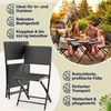 CASARIA® Polyrattan Klappstuhl 2er Set Anthrazit leicht Produktbild-Vorschau 9
