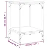 Couchtisch Räuchereiche 40x40x55 cm Holzwerkstoff Produktbild-Vorschau 8