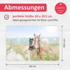 stabile Vinyl Schreibtischunterlage Pferde Bastelmatte Produktbild-Vorschau 6