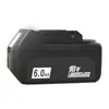 A black 18V 6.0Ah lithium-ion battery pack for power tools, shown in a studio shot against a white background. Produktbild-Vorschau