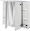 Spiegelschrank LED weiß, B x H x T: 70 x 75 x 24 cm Produktbild-Vorschau 3