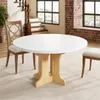 Runder Ausziehbarer Tisch Küchentisch 90-120 cm, 4-8 Produktbild-Vorschau 3