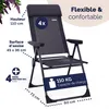 CASARIA® Lot de 4x Chaises de Jardin Pliantes en Aluminium Voir les images du produit 3