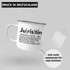 Trendation - Juristin Emaille Tasse Geschenk Anwalt Jura Produktbild-Vorschau 4