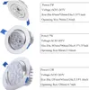 6Pc 7W Led encastrables Lampes de cuisine Blanc chaud 230V Voir les images du produit 3