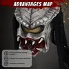 Predator Maske Alien Predator Helm Monster Masken mit Produktbild-Vorschau 4