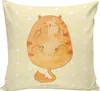 Mr. & Mrs. Panda Sofa Kissen Katze Mittelfinger - Gelb Produktbild-Vorschau 1