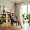 Luverno® závěsné křeslo s polštářem – průměr 62 cm – do 150 Náhled obrázku produktu 3