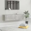 vidaXL TV skrinka betónová sivá 120x30x30 cm odvodený Náhľad obrázku produktu 2