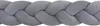 Dark Grey - Geflochtene Bettschlange Bettumrandung für Produktbild-Vorschau 5