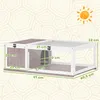 PawHut – dřevěný domeček pro želvy, výběh pro želvy s Náhled obrázku produktu 3
