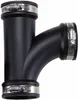Flexibles Elastomer T-Stück 90° in 63 mm inkl. Spannringe Produktbild-Vorschau 1