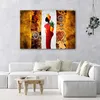 Leinwandbild indigene frau 90x60 cm Feeby braun wandbild Produktbild-Vorschau 2