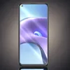 A smartphone with a colorful wallpaper displayed on its screen, set against a gradient background. Produktbild-Vorschau