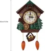 Kuckucksuhr Baumhaus Wanduhr Kunst Vintage Dekoration für Produktbild-Vorschau 7