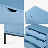 Comodino "Colwyn" a 3 cassetti 78 x 80 x 40 cm Blu Anteprima dell’immagine prodotto 11