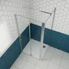 80x90cm 195cm Falttür Eck-Duschkabine Duschtür Scharniertür Produktbild-Vorschau 4