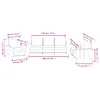 VidaXL 3201400, Grau, Schaum, Kunstleder, Metall, Polywood, Produktbild-Vorschau 8