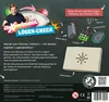 Back of a product box for a DIY lie detector kit, showing components and instructions. Produktbild-Vorschau