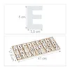 Lot de lettres en bois Relaxdays, 104 pièces, majuscules Voir les images du produit 4