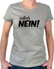 Huuraa Damen T-Shirt Einfach Nein Schriftzug S Sport Grey Produktbild-Vorschau 1