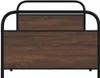 vidaXL Rám postele bez matrace 90x200 cm hnědý dubový Náhled obrázku produktu 5