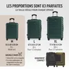 DEUBA® Set de 3x Valises Rigides M, L, XL - Bagage Cabine, Voir les images du produit 2
