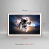 Gerahmtes Poster - Rahmen in heller Eiche - Astronaut Erde Produktbild-Vorschau 5