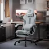 A gaming chair and desk setup in a home office environment. Produktbild-Vorschau
