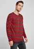 Urban Classics Regular Stripe LS rouge vif/noir - M Voir les images du produit 10