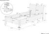 Metallfreies Holzbett Einzelbett Zirbe massiv 100x200 mit Produktbild-Vorschau 3