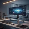 Mucola TV-Aufsatz Glas Fernseherhöhung Glasaufsatz TV-Rack  Produktbild-Vorschau 1
