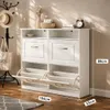 Schuhschrank Schmal mit 4 Klappen , Schuhkipper, Produktbild-Vorschau 2