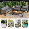 Merax Gartenlounge Set 4-tlg. Terassenmöbel mit Produktbild-Vorschau 3