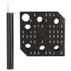 A black cylindrical object and a black square object with holes are shown against a white background. Náhľad obrázku produktu