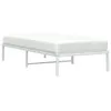 vidaXL Cadre de lit en métal blanc 90x190 cm Voir les images du produit 3