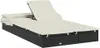 vidaXL 2-Personen-Sonnenliege mit Dach Schwarz 213x118x97 Produktbild-Vorschau 7