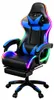 Gaming-Stuhl Für Gamer Bürostuhl, Fussstütze + Massage + Produktbild-Vorschau 2