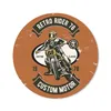 MuchoWow® Mauspad Mousepad Motorrad - Mann - Retro 40x40 cm Produktbild-Vorschau 1