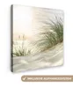 MuchoWow® - Leinwandbilder - Dünen am Wattenmeer, Wandbild, Produktbild-Vorschau 1