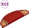 vidaXL Tappetini autoadesivi per scale 15 pz. Rosso 65x21x4 Anteprima dell’immagine prodotto 9