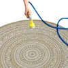 Ethno-Outdoor-Teppich Terrassenteppich rund in Beige und Produktbild-Vorschau 3