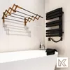 KADAX Séchoir à linge de salle de bain accordéon 85 cm Voir les images du produit 2