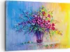 Bild auf Leinwand - Leinwandbild - Blumen Vase - 120x80cm - Produktbild-Vorschau 1