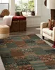 Tapis en laine KASHQAI 4327 400 Patchwork vert vert 135x200 Voir les images du produit 4