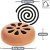 com-four® 6x Anti-Mücken-Spirale mit 1x Terrakotta-Behälter Produktbild-Vorschau 6