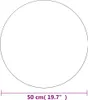 vidaXL Specchio da parete 50 cm rotondo in vetro Anteprima dell’immagine prodotto 6